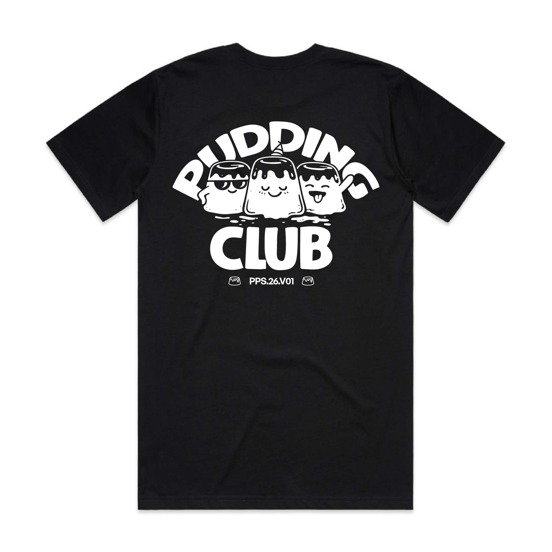 Pudding Club Staple Tee - Black (PPS.26.V01)