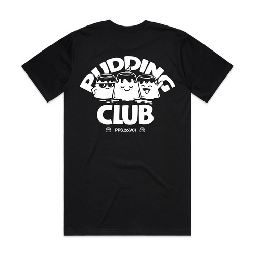 Pudding Club Staple Tee - Black (PPS.26.V01)